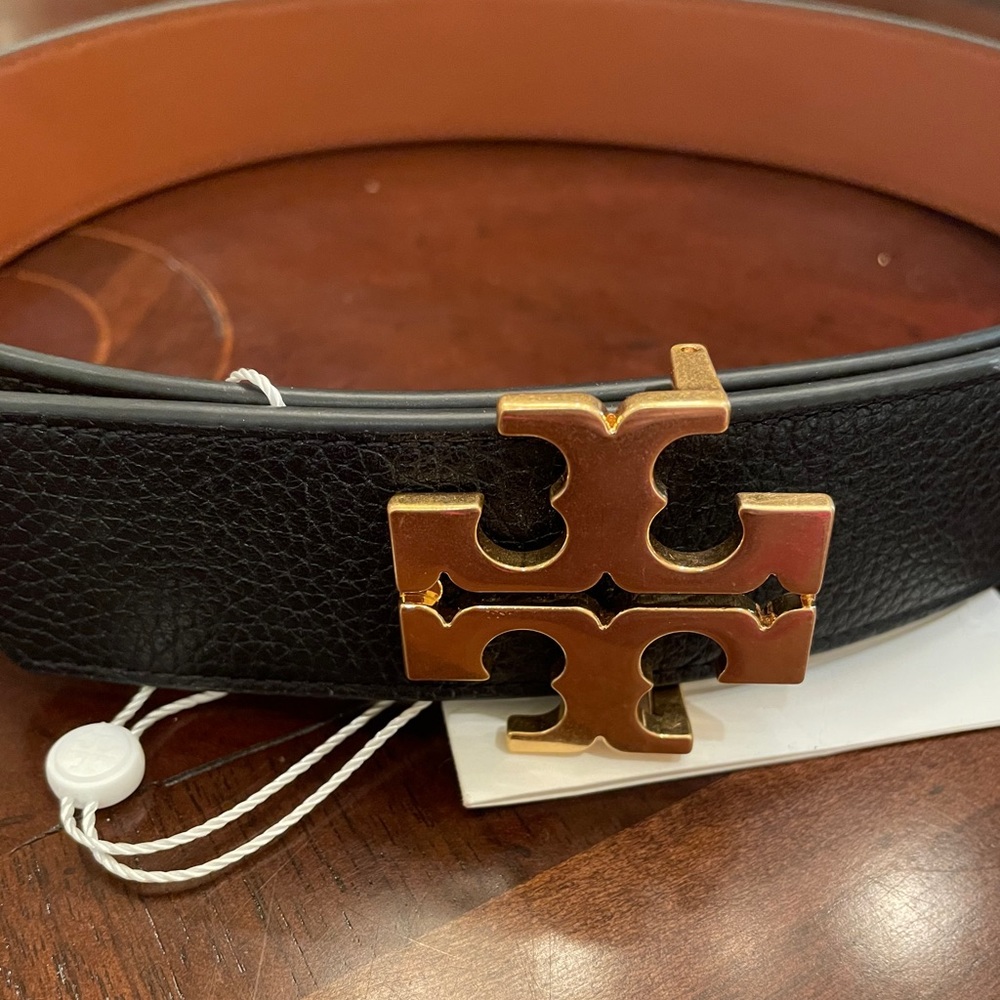 NWT Tory Burch Logo Reversible Belt Size Small